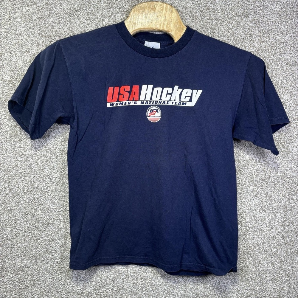 USA Hockey Shirt Womens Large Blue Hockey JOY Athletic Womens National Team